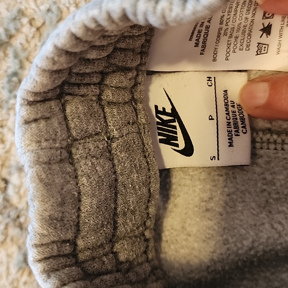 Nike Kids Heather Gray Sweatpants - Picture 2 of 2